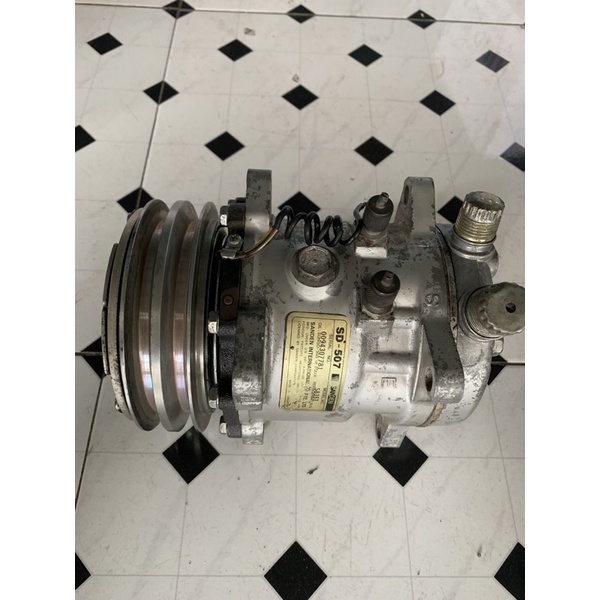 คอมแอร์sandan507/12v(มือ2แท้)ตรงรุ่นพร้อมใช้งาน/รับประกัน3เดือน