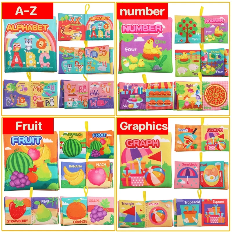 พร้อมส่ง🎁หนังสือผ้าสำหรับเด็ก ลายผลไม้ ซักได้ เล่มเล็ก เสริมพัฒนาการ ของเล่นเพื่อการศึกษาตรัสรู้ ของเล่นเด็ก thumbnail 10