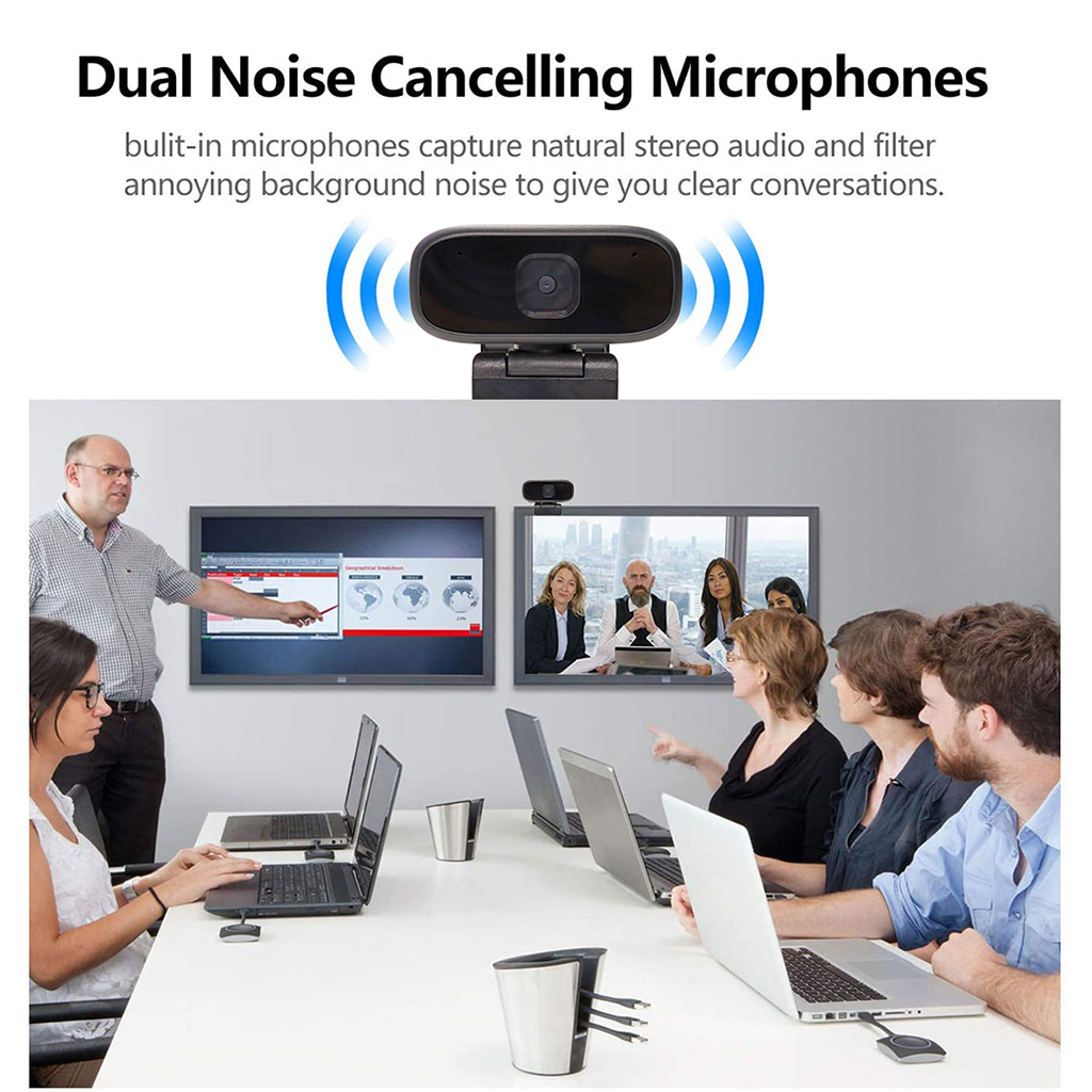 1080P 720P Webcam Professional for Online Classes and Online live 360°+90° Rotation webcam camera Built-in HD microphone #8