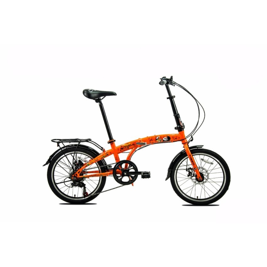 จักรยานพับได้ 16 Tiger Kung Fu Panda Orange