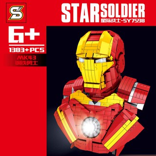 เลโก้จีน  SY 7598 ชุด Ironman MK43  (ไม่มีรีโมท มอเตอร์ และไฟ)