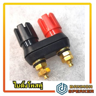 ไบติ้งโพสดำ-แดง คู่ (เทอร์มินอลสำหรับเครื่องขยาย)