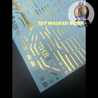 DECAL EVO MG 174 ดีคอลน้ำ EVO MG 1/100 SAZABI KA แบบลายทองเงา แบบลายปกติ