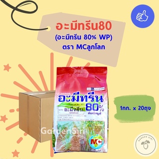 อะมีทรีน80 ดับเบิลยูพี (ชนิดผง) ขนาด1กก.*20ถุง ตราMCลูกโลก