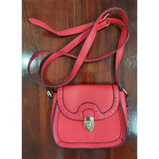 Cross body bag กระเป๋าสะพายข้าง สีแดง (Accessorize)