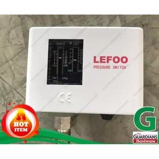 สวิตซ์ควบคุมแรงดันน้ำ ออโต้ปั้มน้ำ LEFOO รุ่น LF5508 (ของแท้ 100%) ขนาด 1/4” โลว์เพลสเชอร์ สวิตช์