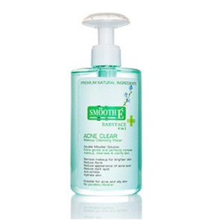 Smooth E Acne Clear Make Up Cleansing Water สมูท อี คลีนซิ่ง เช็ดทำความสะอาดผิวหน้า ขนาด 300 ml 15972