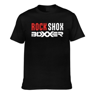 เสื้อยืด ผ้าฝ้าย พิมพ์ลาย Rockshox Boxxer Racing Rockshox Mtb Fork สําหรับผู้ชาย