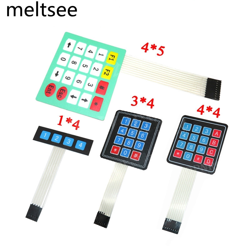 4 12 16 20 คีย์ 4x4 เมมเบรนสวิตช์ 1x4 3x4 4 4x5 matrix array สําหรับ arduino