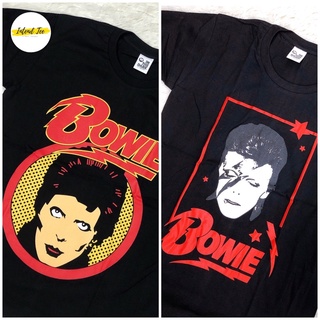 เสื้อวง Bowie พิมพ์ หน้า--หลัง