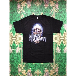 ผ้าฝ้าย 100%🎸IRON MAIDEN เสื้อวง Iron Maiden สินค้านำเข้า ลิขสิทธิ์แท้S-3XL