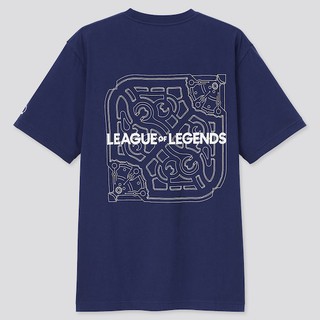 เสื้อยืดผ้าฝ้ายพิมพ์ลายขายดี พร้อมส่ง Uniqlo เสื้อยืดแขนสั้น พิมพ์ลาย League of Legends สําหรับผู้ชาย และผู้หญิง 434376