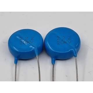 222 20KV ตัวเก็บประจุเซรามิกแรงดันสูงพิเศษเครื่องเชื่อมตัวเก็บประจุความถี่สูงพิเศษตัวเก็บประจุเซรามิก 222 20KV