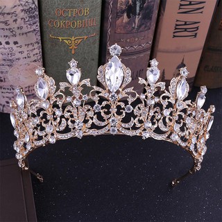 Bridal Crown Queen Rhinestones Hairwear Women Jewelry Plata Bride Tiaras