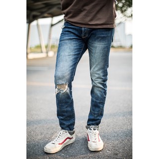 Pinion Denim - "Sparrow Type Faded 14oz" japan SELVEDGE ผสมยืด Elastane