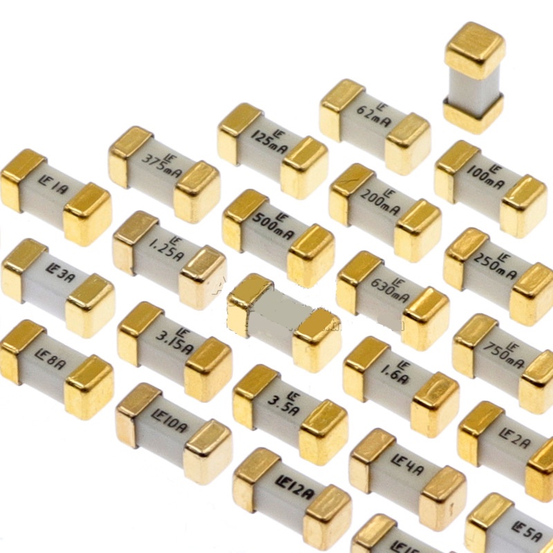 1PCS SMD SMT 0.25A เป็น 20A 0.25A 0.315A 0.5A 0.63A 0.75A 1A 2A 2.5A 3A 3.5A 4A 5A 6.3A 7A 8A 10A 12A 15A 20A Littelfuse 2410 6125 1808 250V RoHS 1 ชิ้น