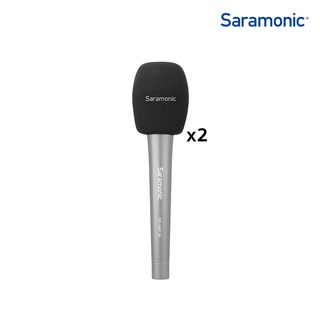 Saramonic SR-HM7-WS2 เป็น Foam Windscreen 2 ชิ้น ต่อ 1 pack แบบสวมคลุมหัวไมค์สำหรับ Saramonic SR-HM7,SR-HM7 DI&amp;SR-HM7 UC