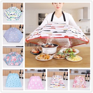 ฝาชี ฝาชีครอบอาหาร ฝาชีใหญ่ ที่ครอบอาหาร มุ้งครอบอาหารพับเก็บได้  Foil Table  Food Cover Foldable Food Covers Keep Warm Dishes Insulation Kitchen Gadgets Accessories/Food cover 70/80cm