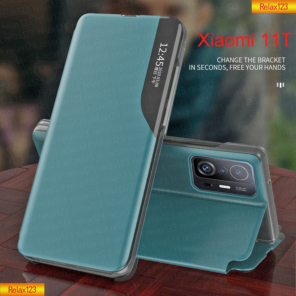 เคสสำหรับ Xiaomi 11T Pro 11Lite 11 T Lite NE Pro Ultra Redmi 10 Redmi10 4G 5G Smart View Window kick