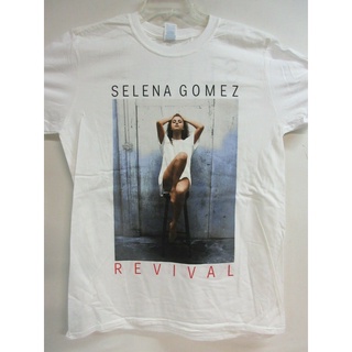 tshirtเสื้อยืดคอกลมฤดูร้อนเสื้อยืด พิมพ์ลายวง Selena Gomez Official Merch 2016 Revival Tour Band ขนาดใหญ่ สําหรับผู้ชายS