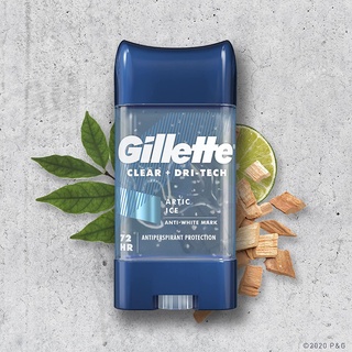 Gillette Clear Gel กลิ่น ARCTIC ICE สูตร Antiperspirant and Deodorant 72Hrs ขนาด 3.8 oz(107g)
