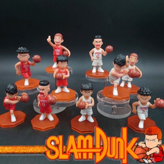 โมเดล Slam Dunk สแลมดังก์ ขนาด 8 Cm 5 ตัว / 2 แบบ เสื้อสองสี ราคาถูกสุดๆ ทำจากพลาสติกเบาๆ เหมาะกับ แต่งหน้าเค้ก พร้อมส่ง