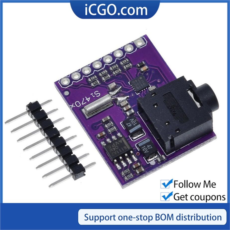 Si4703 RDS วิทยุ FM จูนเนอร์การประเมิน Breakout โมดูลสําหรับ Arduino AVR PIC ARM วิทยุบริการข้อมูล F