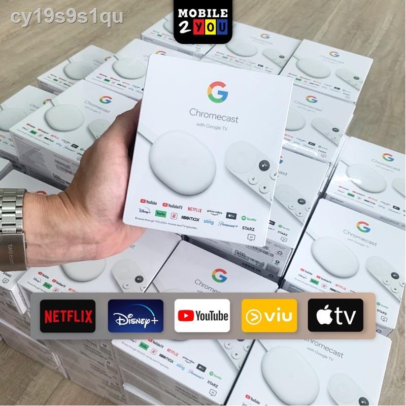 รุ่นล่าสุดของปี 2021 รับประกัน  24 ชั่วโมง卍☂♟[ผ่อนได้] Google Chromecast 2020 with Google TV (GEN 4) ✅พร้อมส่ง-ใหม่ล่าสุ