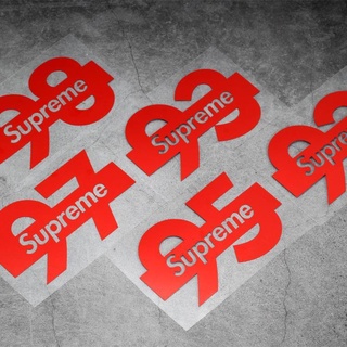 Supreme Tide brand สติกเกอร์ตกแต่งฝาถังน้ํามันรถยนต์