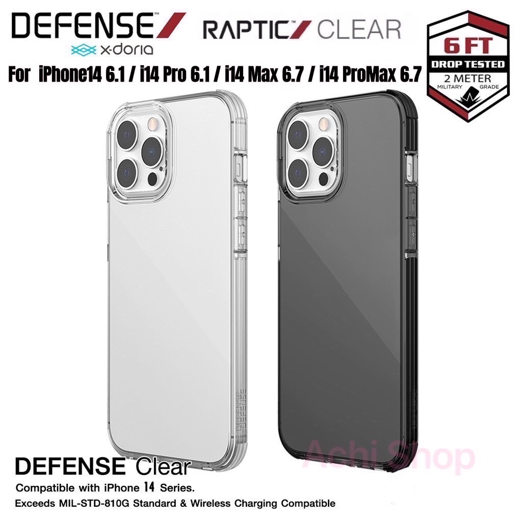 X-Doria เคสใช้สำหรับ iPhone 14/14 Plus/14 Pro/14 Pro Max Case iphone รุ่น Defense Clear รองรับการตกกระแทก 2 เมตร