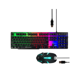 ⚡️HOTNubwo NKM-300 Infarez Keyboard Mouse Combo set คีบอร์ดมีไฟ เมาส์มีไฟ ประกันศูนย์ 1ปี