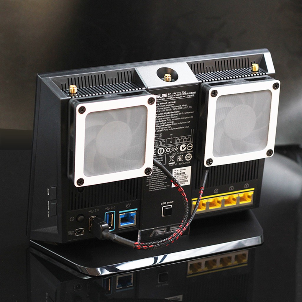 7cm dual fan USB DC 5V router cooling fan is suitable for routers ...