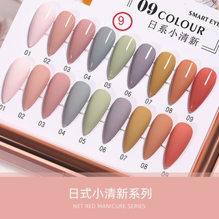 สีเจล AI LA NUO ยกเซต 9สี พร้อมชาร์ท