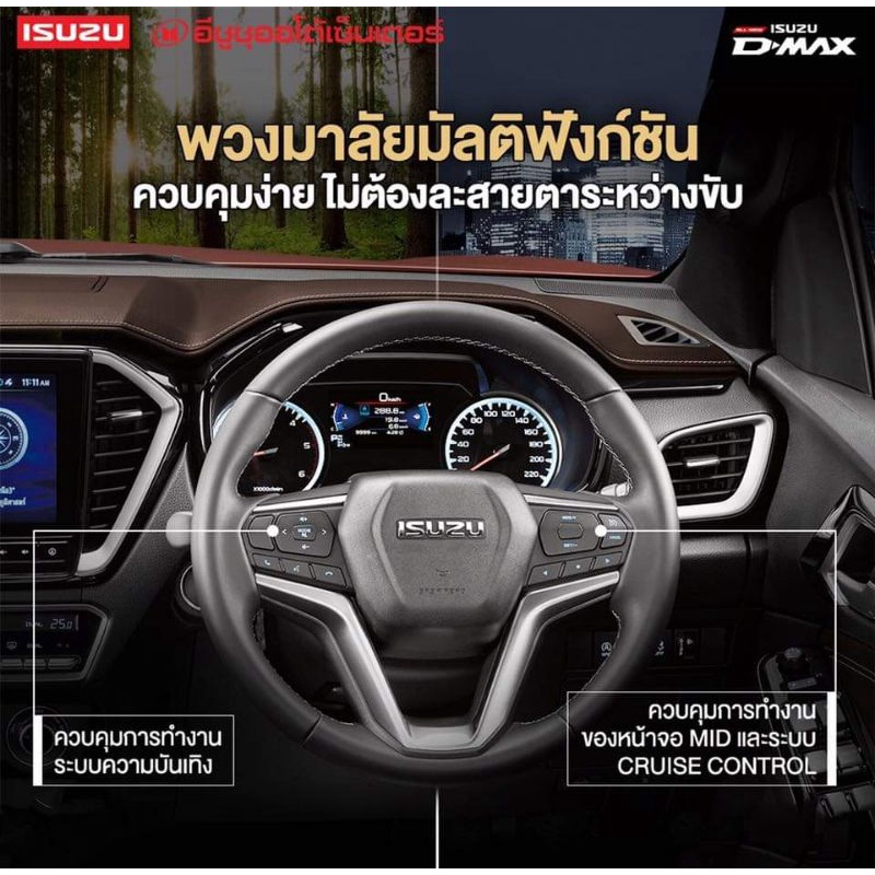 แท้ศูนย์💯% สวิตช์พวงมาลัยซ้าย+ขวา (1คู่) สีเงา Isuzu D-max ปี 2020-2024 Mu-x ปี 2021-2023 - รูปที่ 3