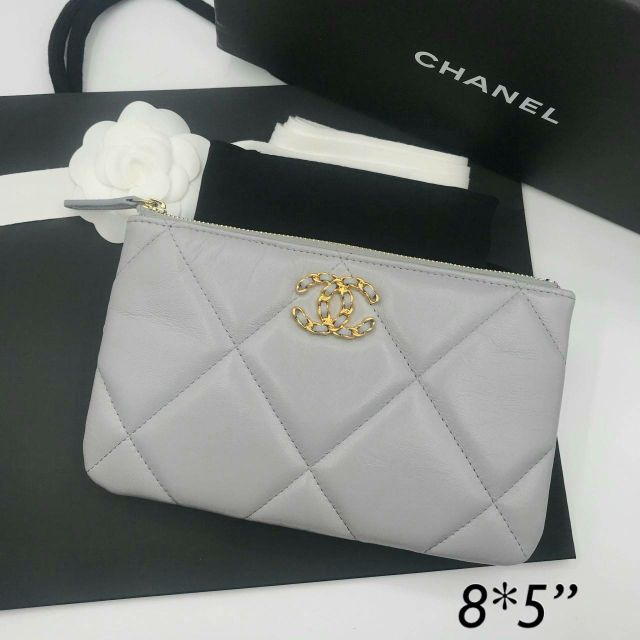 NEW!! CHANEL O CASE IN GREY