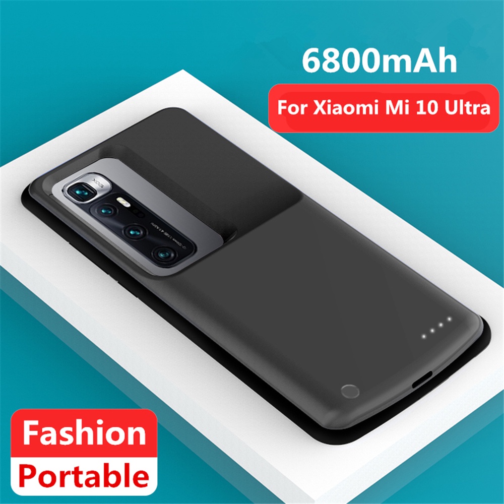 ของแท้ 100 Charging Case For Xiaomi Mi 10 Ultra Battery Cases 6800mAh