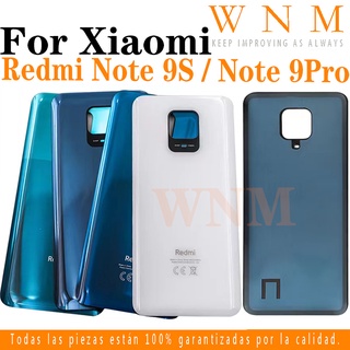 ฝาครอบแบตเตอรี่ด้านหลัง พร้อมโลโก้ สําหรับ Xiaomi Redmi Note 9S Note 9 Pro 9Pro