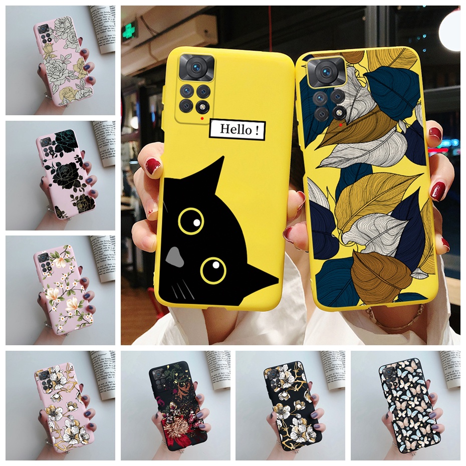 เคสโทรศัพท์ซิลิโคน TPU แบบนิ่ม พิมพ์ลายน่ารัก สีแคนดี้ สําหรับ Xiaomi Redmi Note 11 Redmi Note11 11S 11 Pro Global 4G 5G 2022