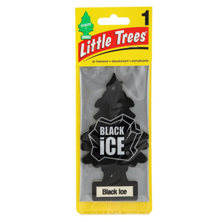 ✨Sale✨ แขวนปรับอากาศรถ LITTLE TREES กลิ่นแบล็คไอซ์ HANGING AIR FRESHENER LITTLE TREES BLACK ICE น้ำหอมปรับอากาศ