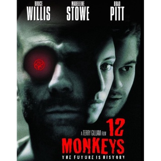 DVD 12 ลิงมฤตยูล้างโลก 12 Monkeys : 1995 #หนังฝรั่ง (ดูพากย์ไทยได้-ซับไทยได้)ไซไฟ ทริลเลอร์