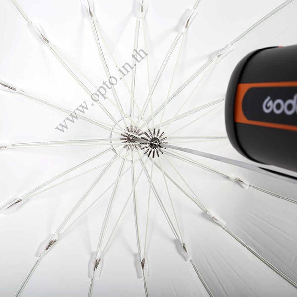 UB-L1-75 White inside black outside Reflector Umbrella 190cm (75Inch) ร่มขนาดใหญ่สะท้อนสีขาว รูปที่ 3