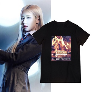 TSHIRTฝ้ายเสื้อยืดผ้าฝ้ายพิมพ์ลายแฟชั่น6nZi    ก่อน     27  เสื้อยืด ROSÉ BLACKPINK   เสื้อยืดผ้า Cotton 100% ไม่หด ไม่ย