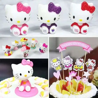 พร้อมส่ง Melody Hello Kitty ตกแต่งเค้กวันเกิดลายการ์ตูน