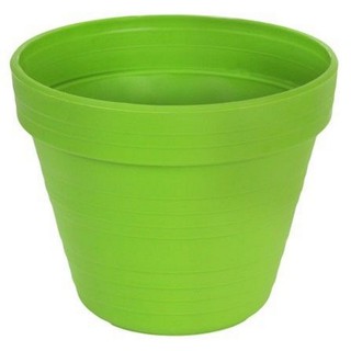 กระถางพลาสติก BABA ไซส์ S 18 ซม. สีเขียว  PLASTIC PLANT POT BABA BI203 S 18CM GREEN