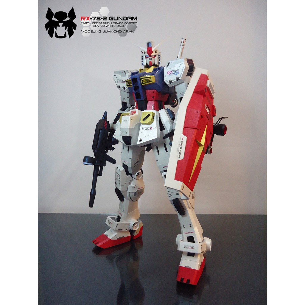 DIY Papercraft Gundam RX-78-2 กันดั้ม PG