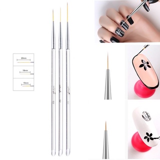 🔥พร่อมส่ง!!🔥พู่กันเพ้นท์เล็บ พู่กันปลายแหลมยาว พู่กันปลายแหลม พู่กันเพ้นท์ลายเล็บ3ด้าม