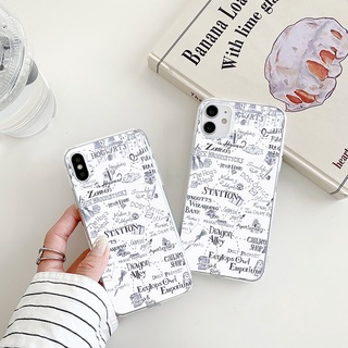 Harry Potter เคสไอโฟน 14pro illustration graffiti 8พลัส 7 8 Plus Se 2020 เคส iPhone 11 12 13 promax case X Xr Xs cover