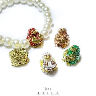 Leila Amulets คางคกจกทรัพย์ (พร้อมกำไลสวยงาม 8 มิล ตามรูป)