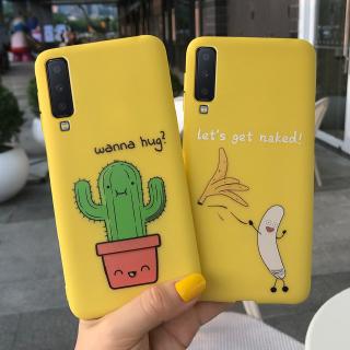 เคสมือถือนิ่ม ลายแคคตัสน่ารัก สำหรับ Samsung Galaxy A7 2018 A750 A750F