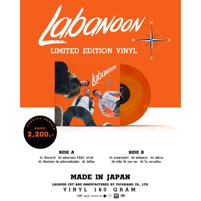 ■มือ1 vinyl LABANOON อัลบั้ม N.E.W.S